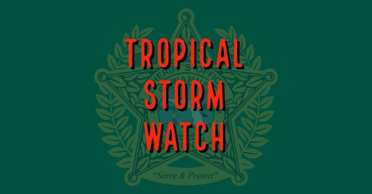 A Tropical Storm Watch has been issued for Suwannee County.