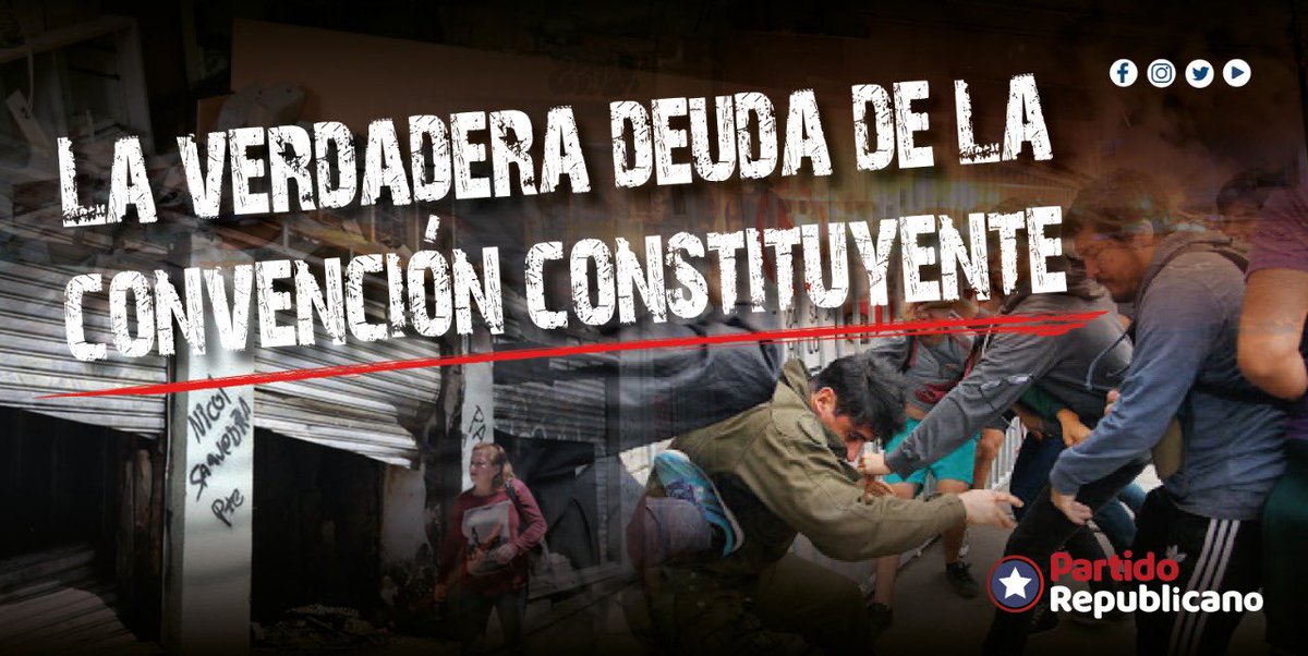 PRChile's tweet photo. La deuda de la Convención Constituyente no es con los delincuentes, destructores de Chile, es con las verdaderas y únicas víctimas del estallido antisocial: Las Pymes, Carabineros de Chile y los miles de chilenos que han visto afectada su Libertad. #NoSonPresosPoliticos https://t.co/7c0EvshArE
