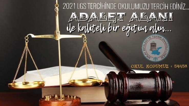 ADALET ALANIMIZLA:  İYİ EĞİTİM ALARAK İSTER HUKUK FAKÜLTESİ İÇİN HAZIRLIK YAPIN, İSTERSENİZ LİSE EĞİTİMİNDEN SONRA ZABİT KATİPLİĞİ VEYA İNFAZ ve KORUMA BRANŞLARINDA YAPILAN İŞ ALIMLARINDA İŞ SAHİBİ OLABİLİRSİNİZ... @fikretdag_42 <a href="/Korkmazemin49/">Mehmet Emin KORKMAZ</a> <a href="/Ozdenmutluk49/">mutluk özden49</a>