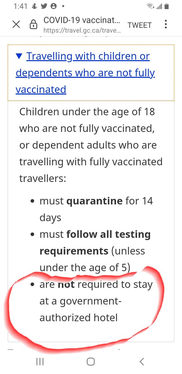 markdigal2's tweet photo. @no_maiden @GovCanHealth Saw it today the new restrictions. I just want to confirm https://t.co/ThSCBH3XsJ
