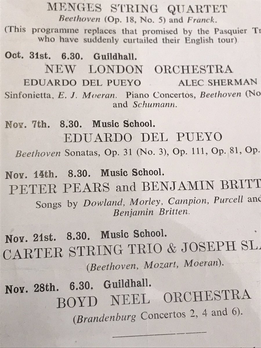 marciehughes's tweet image. Treasures found amongst my late father’s papers 💚#harrietcohen #peterpears #benjaminbritten