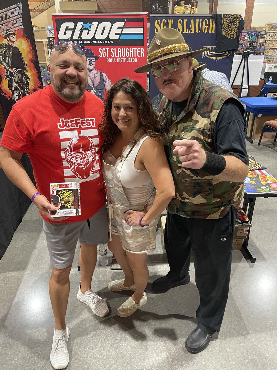 FindHard2's tweet image. Late with the post…But Joefest 2021 was great fun! Meet a lot of good people some of which I hope to be doing business with soon. 

We also got the opportunity to meet the 1 and only Sgt Slaughter. What a nice gentleman.

Shout out to the @Call2ActionShow