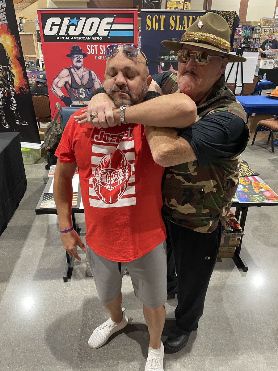 FindHard2's tweet image. Late with the post…But Joefest 2021 was great fun! Meet a lot of good people some of which I hope to be doing business with soon. 

We also got the opportunity to meet the 1 and only Sgt Slaughter. What a nice gentleman.

Shout out to the @Call2ActionShow