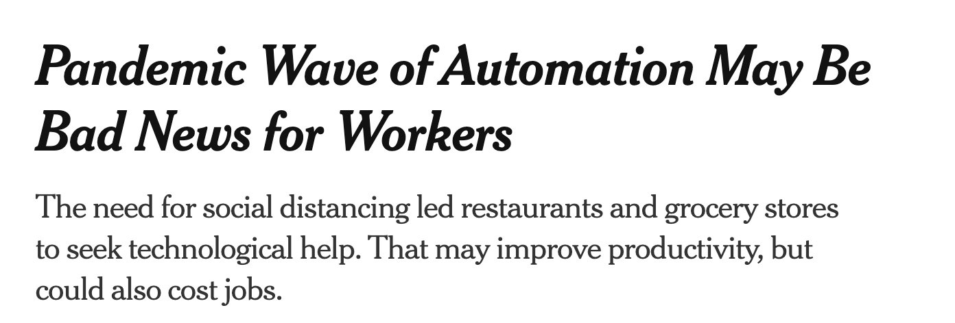 Josh Sternberg On Twitter Nyt Frame This Week Automation Bad Will Take Jobs Httpstcowdgfs61ddk Emerging Tech Brew Frame In April Automation Is Maybe Wont Take Jobs Httpstcoieqwswswhc A Tale Of Different
