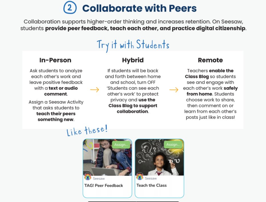 Seesaw's tweet photo. 3️⃣ Ways Seesaw Deepens Learning 

🤸🏿‍♀️Build Upon Hands-On Learning 
🤸🏽‍♂️🤸🏼‍♀️Collaborate with Peers 
🤸🏻‍♀️🤸🏾‍♂️🤸🏽‍♀️Reflect on Growth Over Time 

✨Learn more at https://t.co/P8itEEA37N 

#SeesawChat #SeesawTip https://t.co/1Gy7wmNgOB