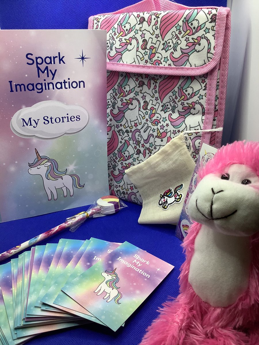 SparkMyImagina1's tweet photo. 🦄Our Unicorn story kit. 🦄
£14.99 &amp; £3.25 Mainland UK Delivery.

( FREE Cheeky Monkey 🐒 while stock lasts!- they are incredible at coming up with story ideas.😉😁).

#storycards #sparkmyimaginationstorykits #Learninghavingfun #storywriting #schoolholidays #educationalresource https://t.co/wXAnyxzQnW