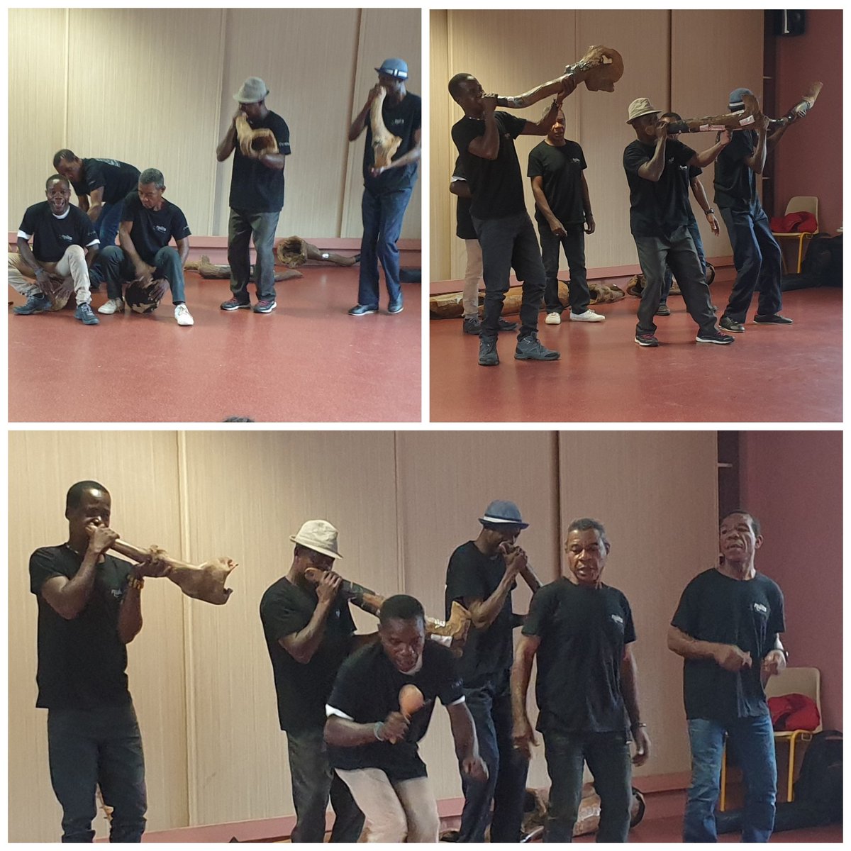 Spectacle musical à Vimoutiers  offert par les pygmées Aka et les joueurs de trompe venus de #Centrafrique en <a href="/RegionNormandie/">Région Normandie</a> pour nos élèves de la TPS au CM2 
#PEAC
#eveilculturel