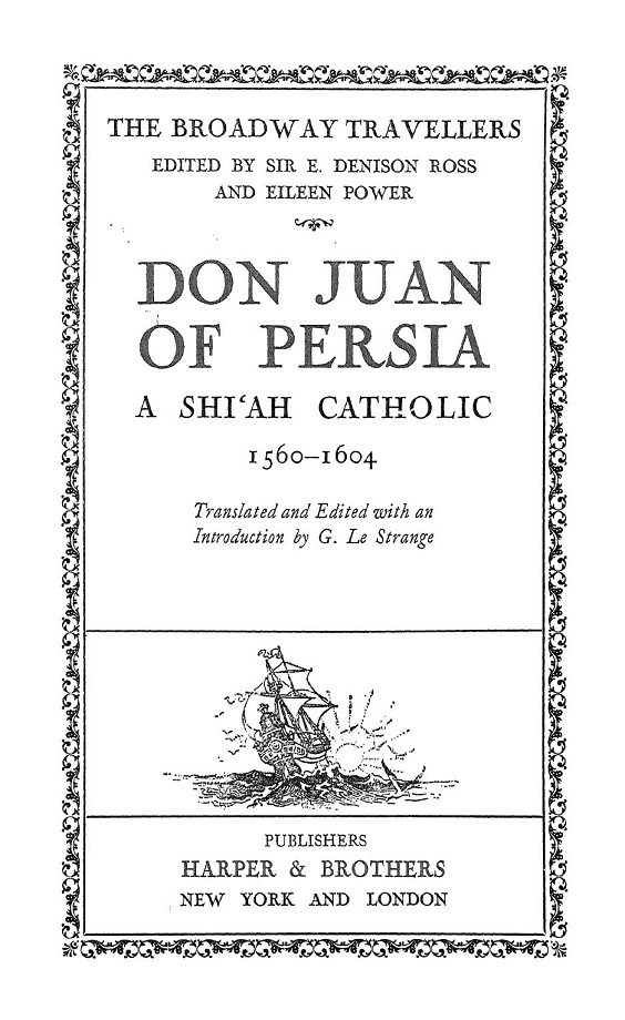 ave_truth's tweet photo. #Borchali #GuyLeStrange #HistoryofAzerbaijan #OrucbəyBayat #Safavids Don Juan of Persia: A Shi`ah Catholic, 1560–1604 (1926)
https://t.co/0CaKWN0wUr https://t.co/oi1Y6HLmkB