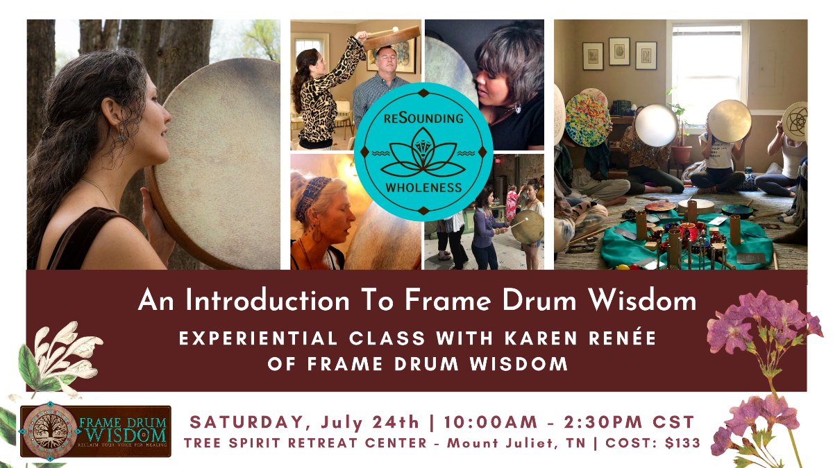 FrameDrumWisdom's tweet photo. The Path Of ReSounding Wholeness | Frame Drum Wisdom July 2021 - https://t.co/G04Bb3Pdei We are expanding our offerings, creating more inclusive experiences and opening up to new possibilities. Bring the power of the frame drum into your life. A new level of living awaits you. https://t.co/RJ61gFb1nS