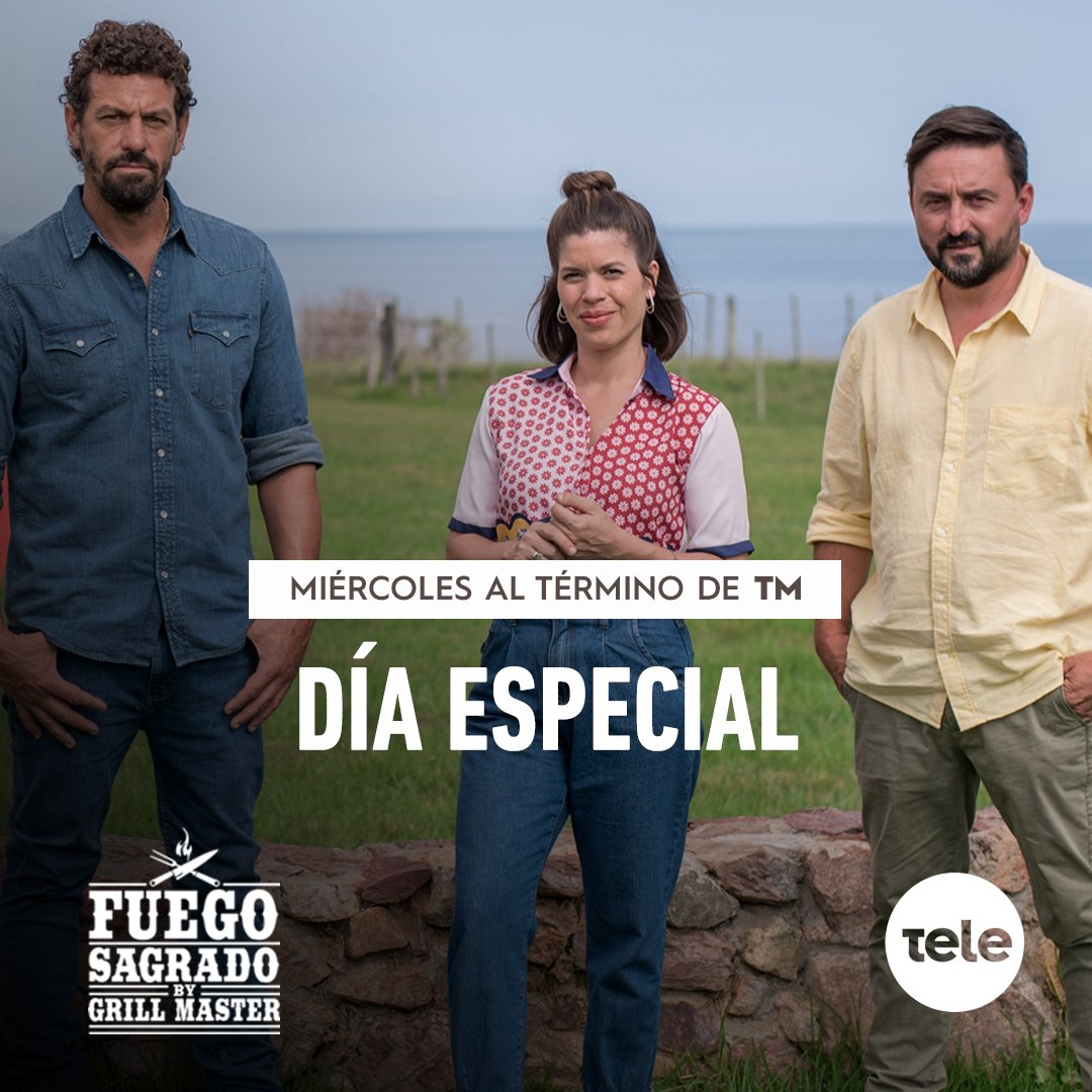 ¡Esta semana nos encontramos en día especial, el miércoles, para otro desafío en #FuegoSagradoUY! Al término de <a href="/TelemundoUY/">Telemundo</a> con <a href="/luchisoria1/">luciasoria</a>, <a href="/AldoCauteruccio/">Aldo Cauteruccio</a> y <a href="/fedemarismo/">Federico Desseno</a> en <a href="/teledoce/">𝗧𝗲𝗹𝗲𝗱𝗼𝗰𝗲 📺</a>