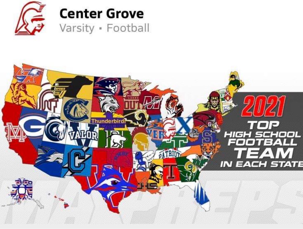 Center Grove football is ranked No. 1 in the Hoosier state by MaxPreps. CG is the lone Indiana team ranked in the MaxPreps’ national preseason polll at No. 18. The 6A state defending champion Trojans begin season play Aug. 20 at WC.

maxpreps.com/news/T4AuUC5Y7…