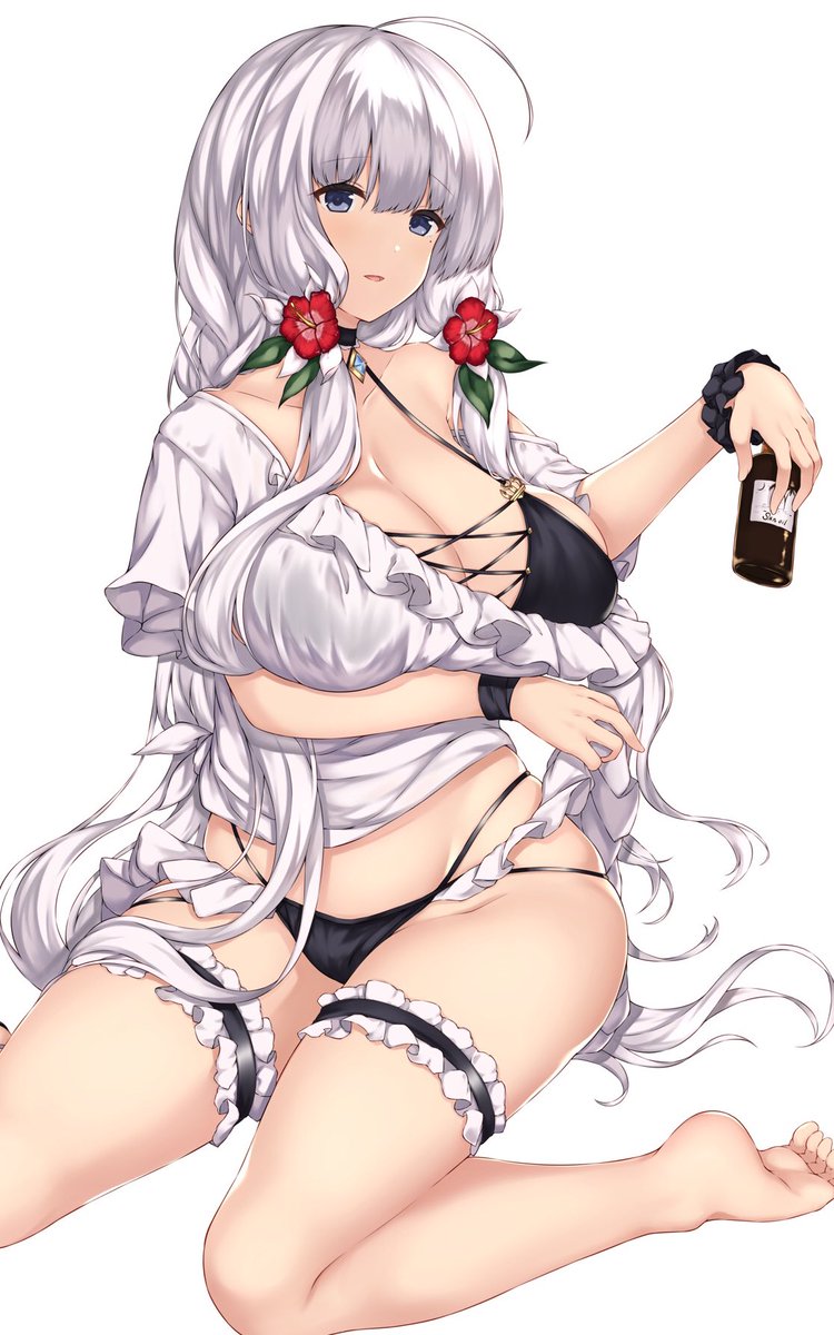 過去絵からイラストリアスのビキニお送りします(ง ˙˘˙ )ว

#ビキニの日 