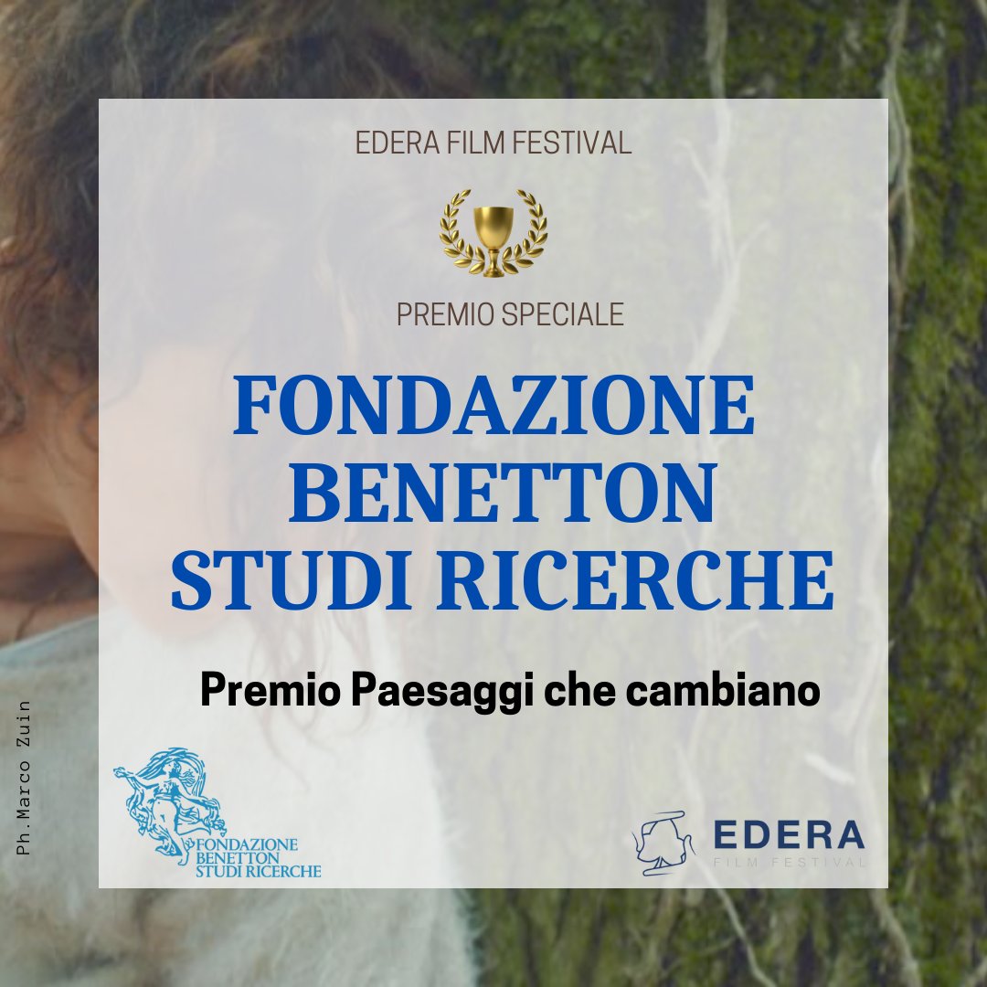🏆Il #premio “Paesaggi che cambiano” di @Fond_Benetton è destinato ad un’opera particolarmente significativa per il tema del #paesaggio nel suo continuo evolversi e per lo sguardo sulla relazione delle persone e delle comunità con i propri luoghi di vita.

#ederafilmfestival