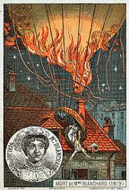 #OTD in 1819: An early-type balloon crashes in Paris (France), killing pioneer aviatrix Sophie Blanchard. On a display at Tivoli Gardens she threw fireworks from her hydrogen-filled balloon, which caught fire and crashed. She was the first ever recorded female aviation fatality.