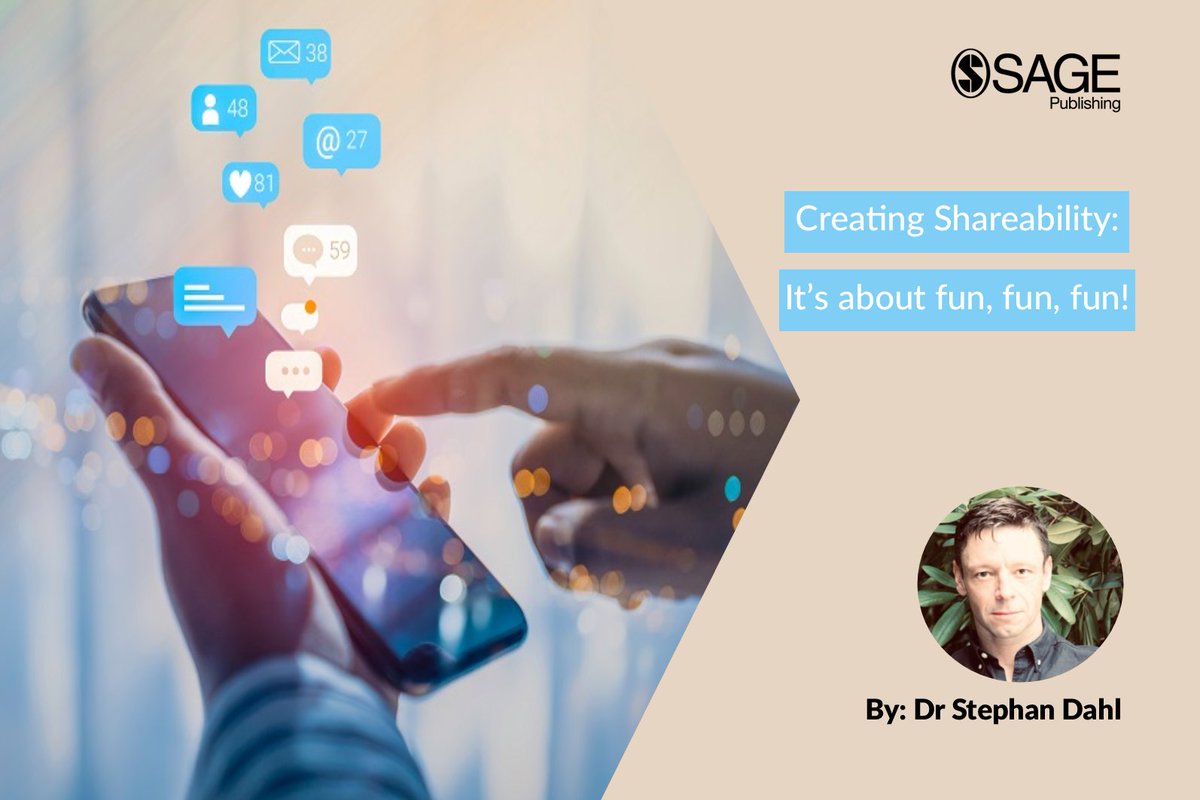 Sage_APAC's tweet image. So what makes a great post to share on social media? 

Dr Stephan Dahl has some thoughts to share with us, read on -&amp;gt;
ow.ly/WzRa50FnmS1

#SAGEpubAPAC #socialmedia #shareability