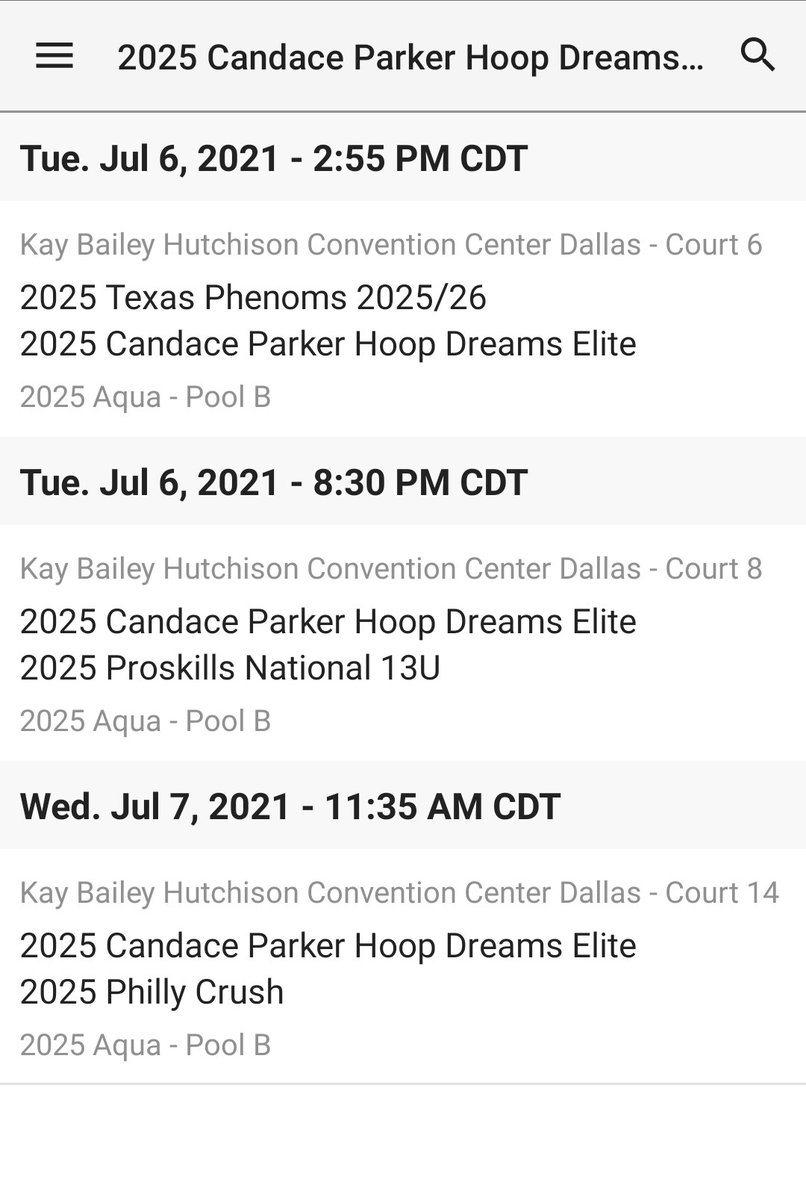 Coaches come check out my 2025 Candace Parker Hoop Dreams squad playing at #clashoftheclubs2021 July 6-8. Several talented D1 prospects. <a href="/hoopdreamselite/">Josiah Gillard</a>