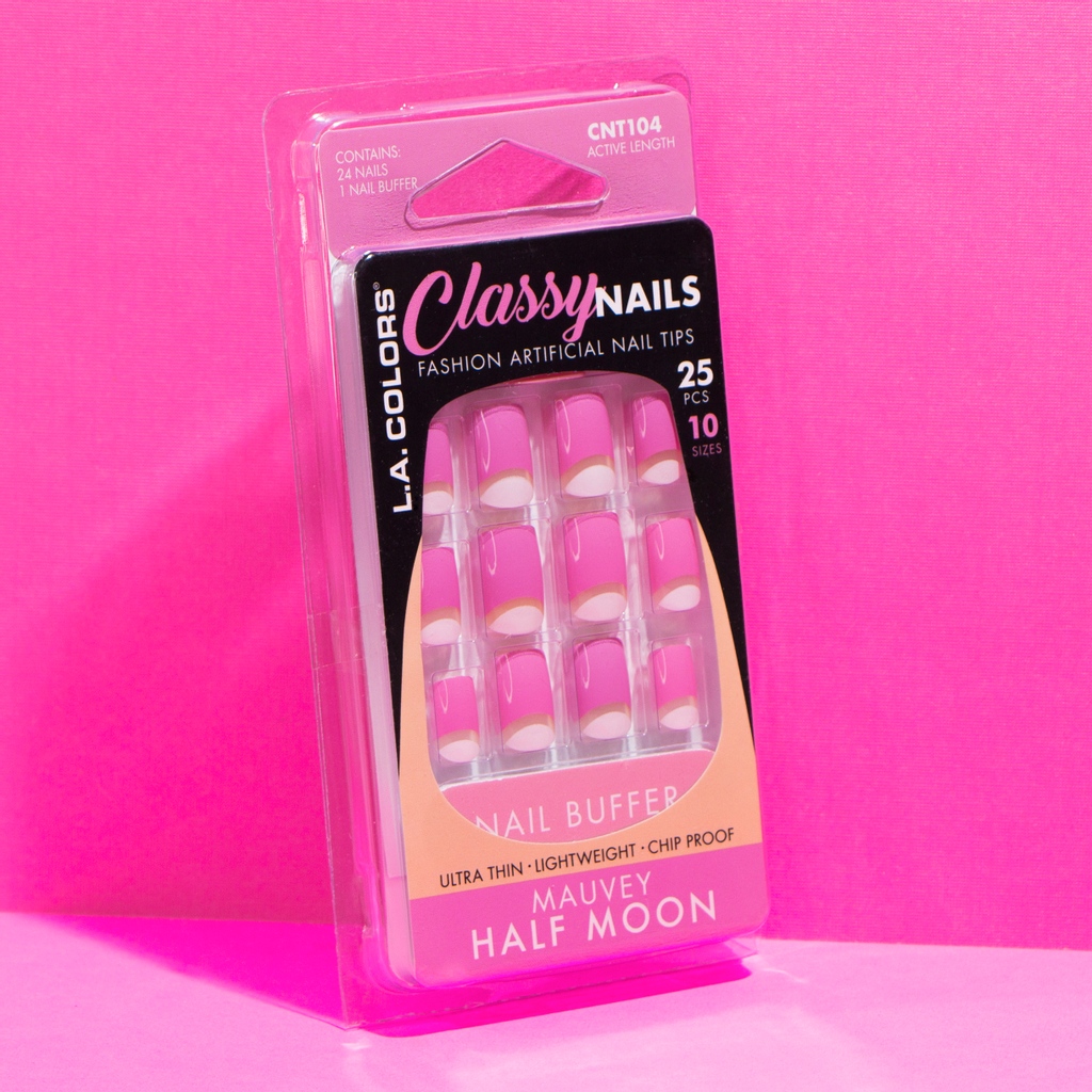 LAColorsusa's tweet photo. You can't go wrong with our Classy Nails! 💁♀️ Who's tried them? 💅
Available at select @fivebelow stores
#LACOLORSCosmetics #LACOLORS #I❤️Makeup #Affordable #CrueltyFree #fivebelow #fivebelowhaul #fivebelowbeauty #Nailfie #Mani #Pedicure #PressOns #PressOnNails #NailTips https://t.co/5cxxP5FDFK