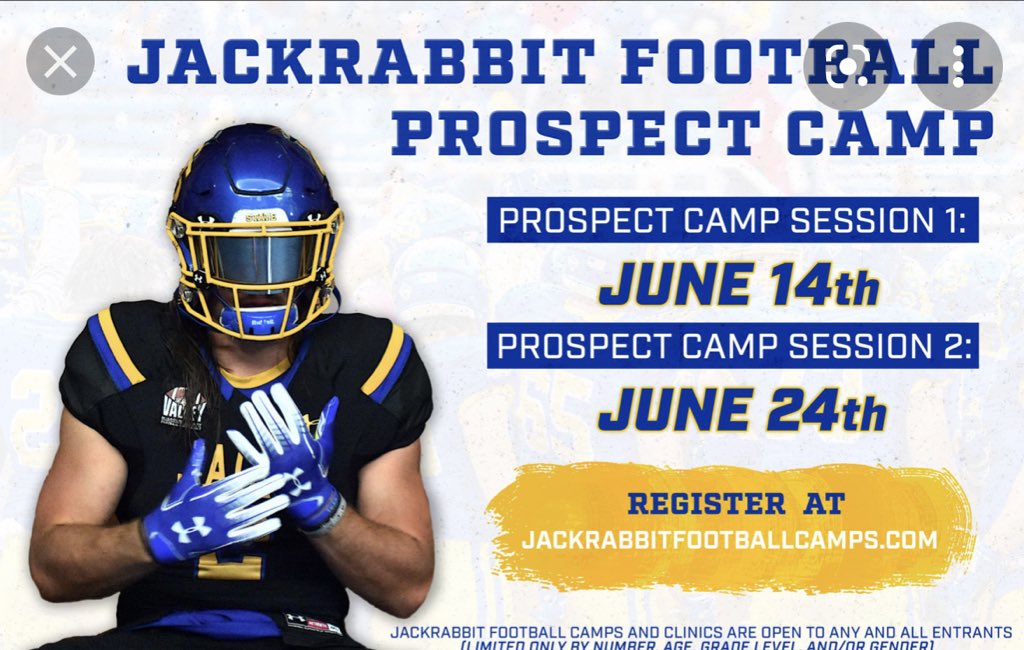 Great time at SDSU camp competing and getting better #gojacks <a href="/GoJacksFB/">SDSU Football</a> <a href="/Coach_Bergy/">Brian Bergstrom</a>