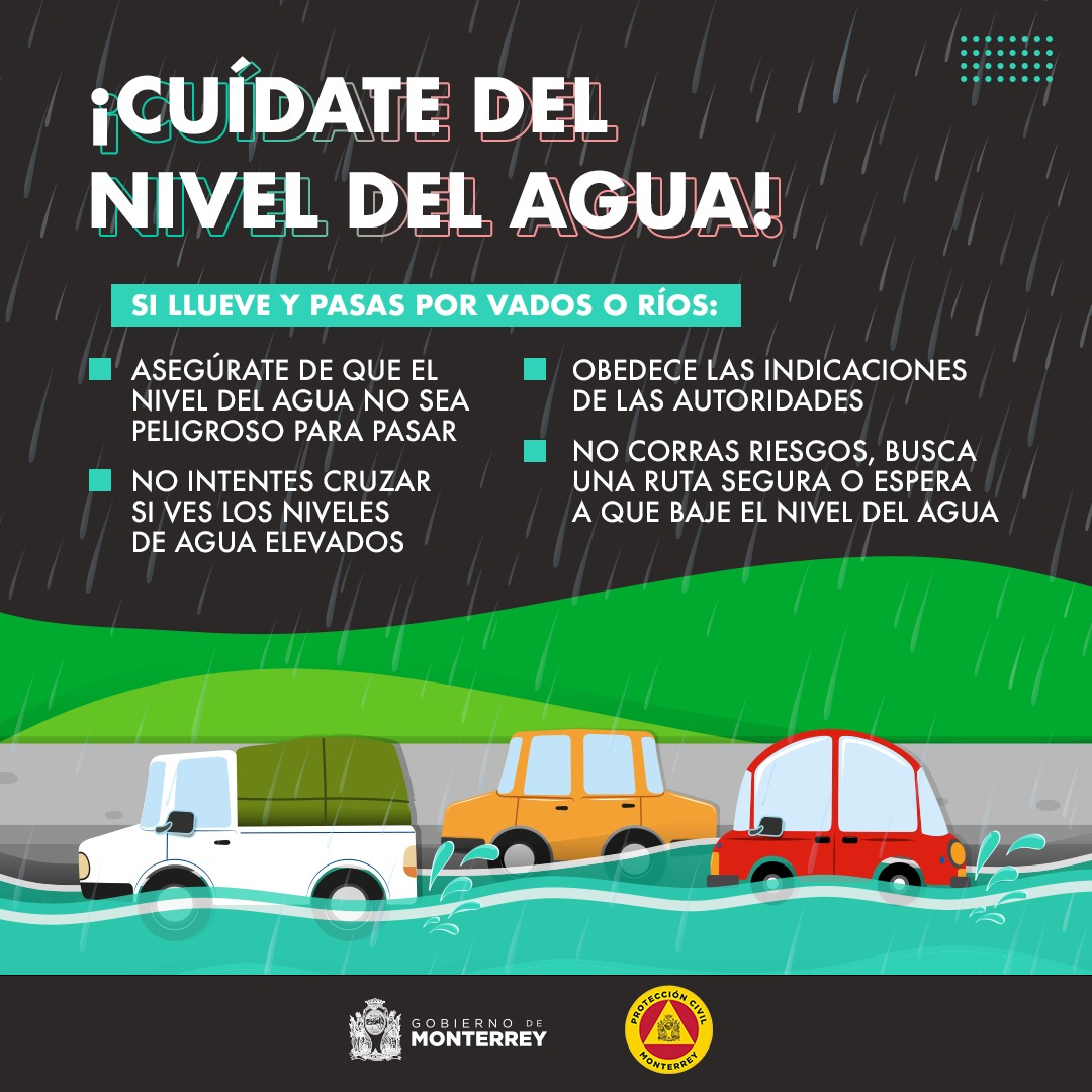 memecavazos's tweet image. Se pronostican fuertes lluvias, les comparto estas recomendaciones por parte de @mtygob 
¡Cuídense!

#MonterreyTrabajando