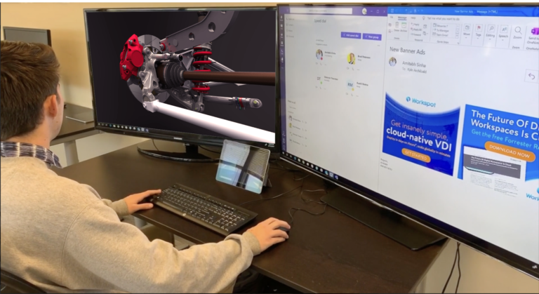 Workspot's tweet photo. Workstations - smoothing the path from desktop to #cloud. Agility, security & the many other benefits of #cloud workstations are clear. @Workspot helps #manufacturing firms get the most from the move. https://t.co/HUfDCqul30 #CloudComputing #CIO #RemoteWork #DesktopTransformation https://t.co/nAnZZJn0ED
