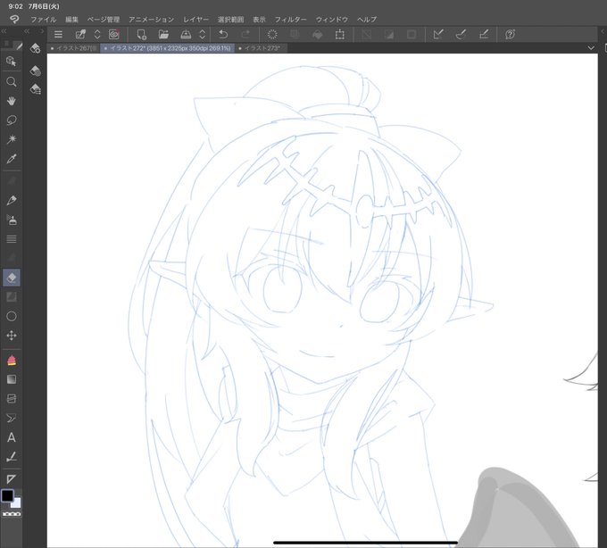 たまには絵の方法論みたいな話をするのも良いかなと思って共有です(*'ω`*)

自分は強弱のついた線を引くのがとても苦手なので、しばしばこんな感じで後から付け足して描いてます✍️ 