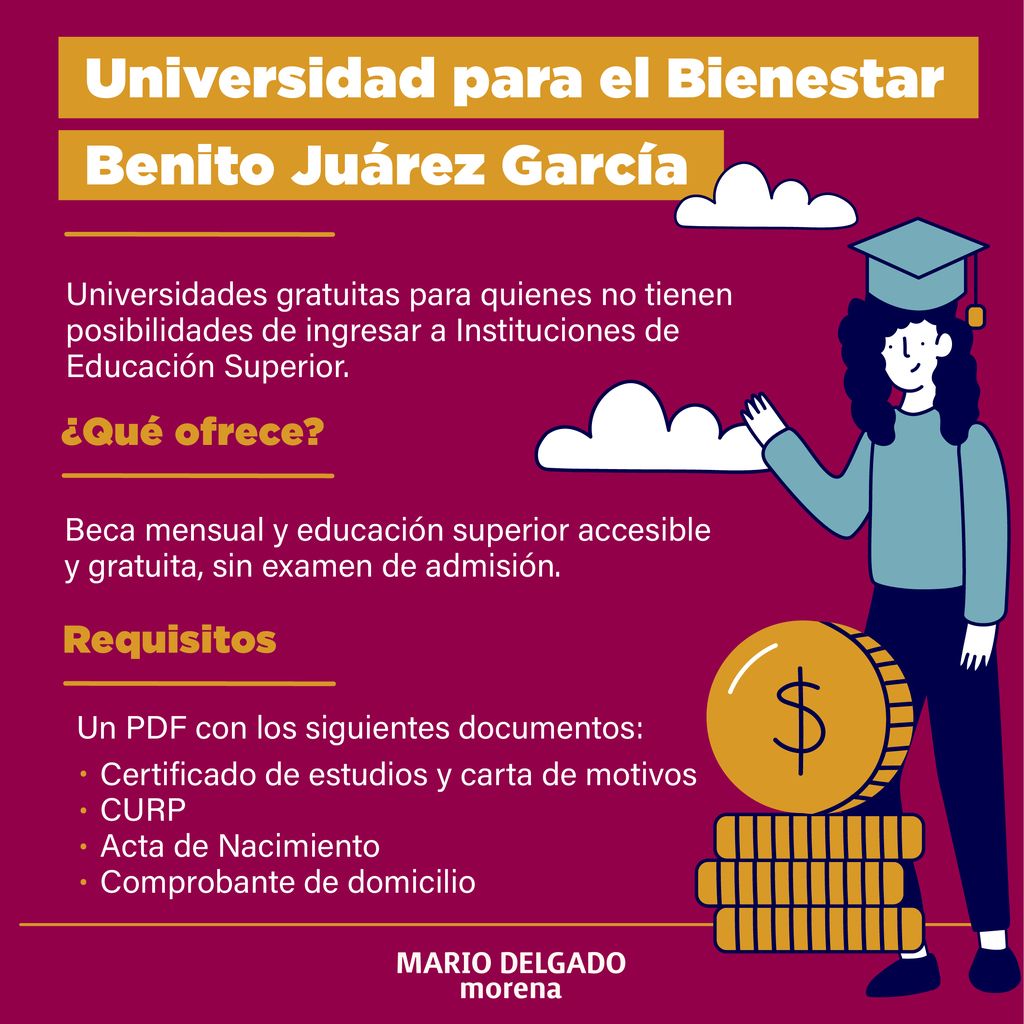 Con las Universidades para el Bienestar, las y los jóvenes que no tuvieron la oportunidad de ingresar a una institución de educación superior, podrán tener acceso a educación completamente gratuita y sin examen de admisión.

La #4T cumple.