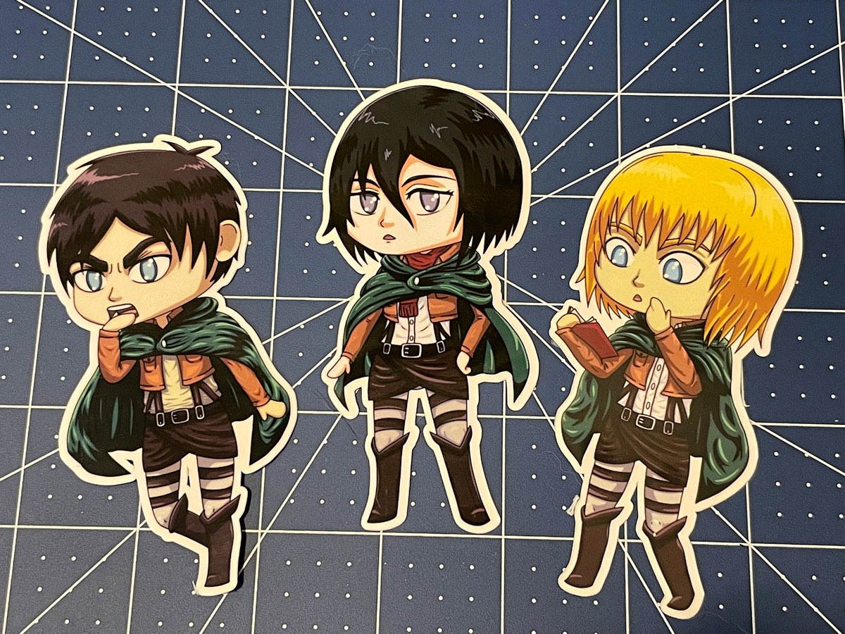 mizumakes's tweet photo. Howdy, I’m an independent artist who just opened up a sticker shop on Etsy! I make cute anime and video game themed stickers. Here’s what I have so far, with more coming soon! Check out my shop here: https://t.co/UlTHvtTKIt https://t.co/QGXKZ8MCwB