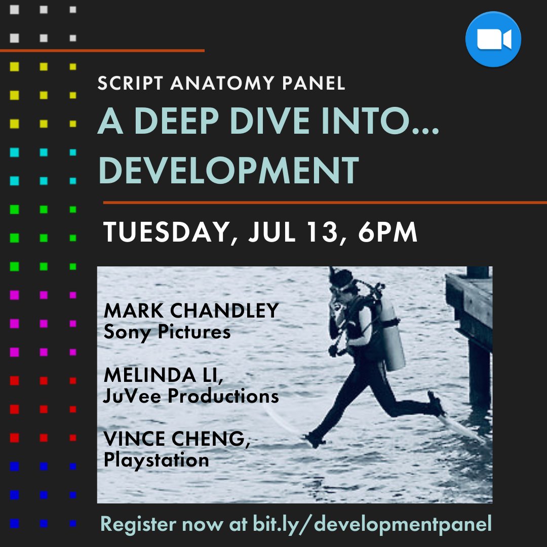 Syeeel's tweet image. Join @ScriptAnatomy for our upcoming July Panel! Information below, space is limited so sign up asap!