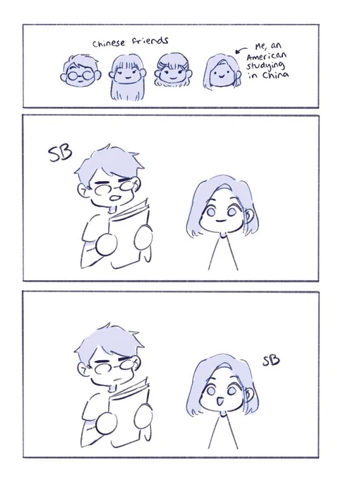 I still think about the time that one comic meme literally happened to me while I was in china LOL

I tend to absentmindedly parrot the ends of sentences and i just so happened to repeat a bad word?? 