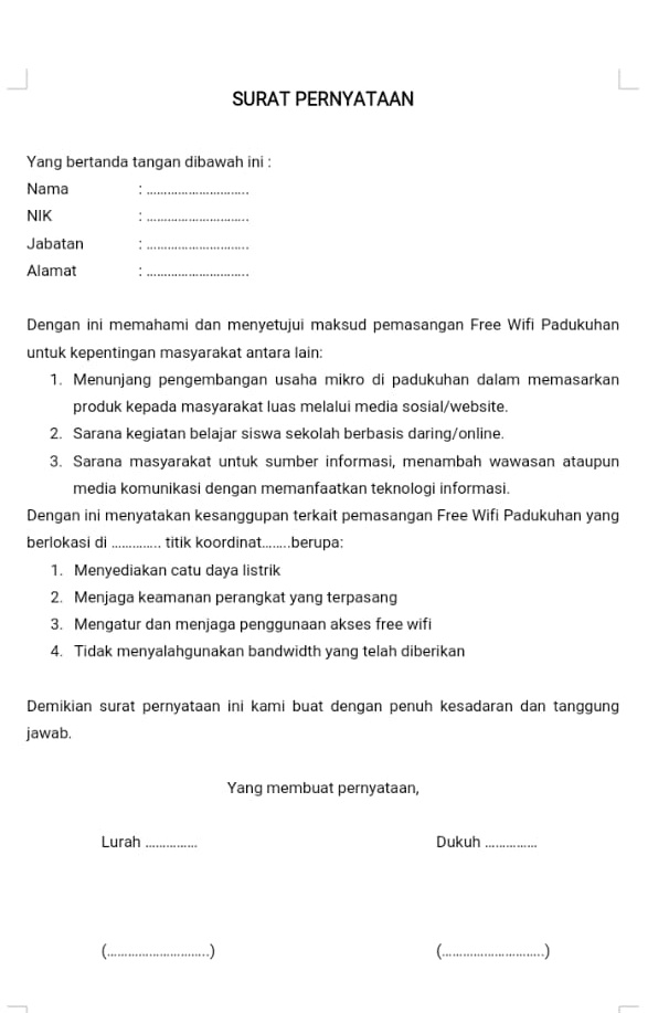 Dear warga Sleman, saat ini kalian bisa mengajukan permohonan bantuan internet/free WiFi lho.

Ketentuan ada pada gambar, atau bisa tanya sama pak dukuh atau pak lurahmu