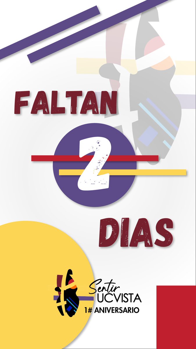 Sentir_UCVista's tweet photo. Faltan 2 días!!! ⏰❤️
#EsteEsNuestroSentir
#1ANIVERSARIO
#SentirUCVISTA https://t.co/eNLmnDnDJq