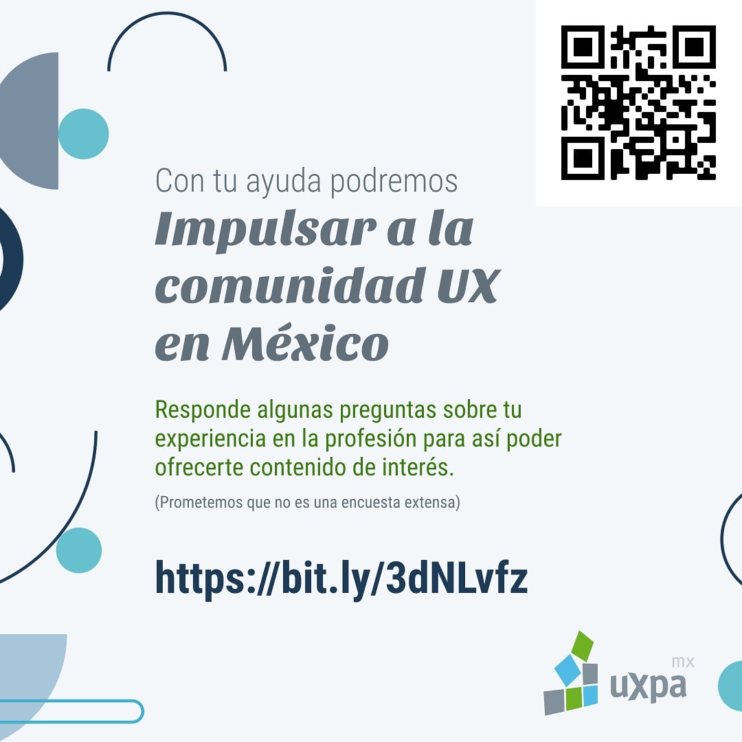 uxpamx's tweet photo. Con tu ayuda podremos impulsar a la comunidad UX en México. Responde algunas preguntas sobre tu experiencia en la profesión para así poder ofrecerte contenido de interés. https://t.co/g71MoJGnXV #uxpamx #uxmexico #encuestaux https://t.co/uqYdLS3rds
