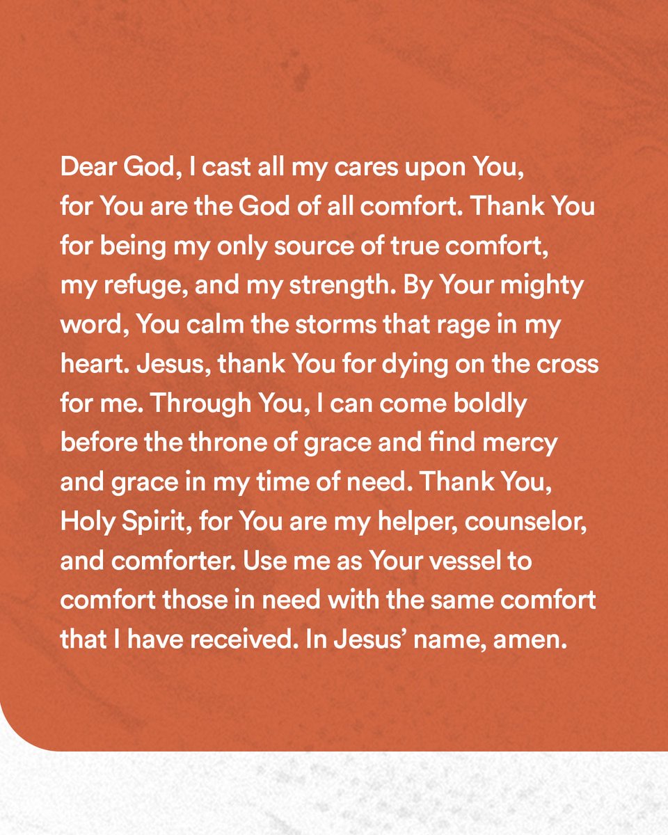 𝐃𝐀𝐘 𝟏: 𝐆𝐎𝐃 𝐈𝐒 𝐎𝐔𝐑 𝐂𝐎𝐌𝐅𝐎𝐑𝐓

Read the full devotional guide at victory.org.ph/fasting2021 or through the Victory groups app. Download it here: onelink.to/jv8js5.

#AwesomeGod2021