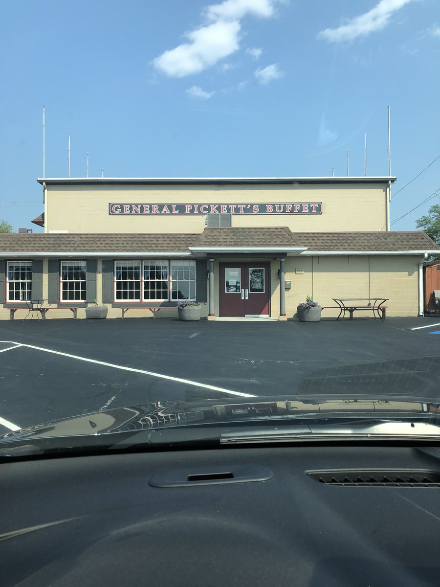 calebslav's tweet photo. I drove all the way to Gettysburg to eat at General Pickett’s Buffet, and  it was closed. https://t.co/Fa1o2yGUwX