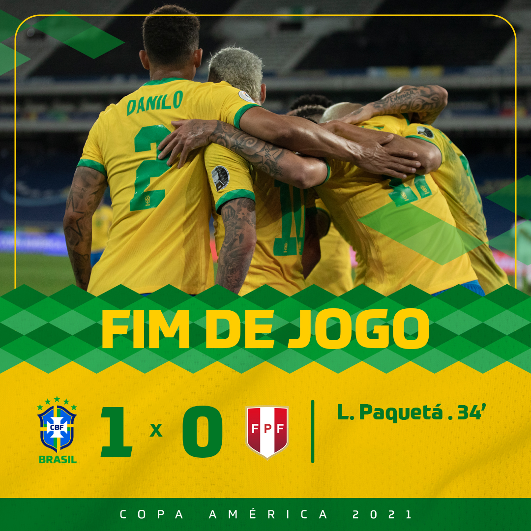 Brazil vs Peru  Copa America 2021: Brazil beat Peru 1-0 to advance to Copa  America final - Copa América