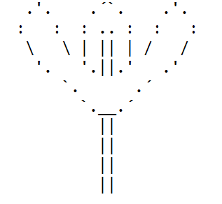 MHF_Error's tweet photo. #asciiart 🌻🌹🌷🥀🌼🌺 https://t.co/UEgMS2XaMK