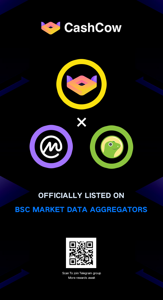 #Cashcow is proud to say we are officially listed on #CMC and #Coingecko. 

Do follow our Telegram and Twitter account and don't forget to join in our invitation challenge! 

CMC: coinmarketcap.com/currencies/cas…
Coingecko: coingecko.com/en/coins/cashc…

#BSC #DeFi #BSCGems
