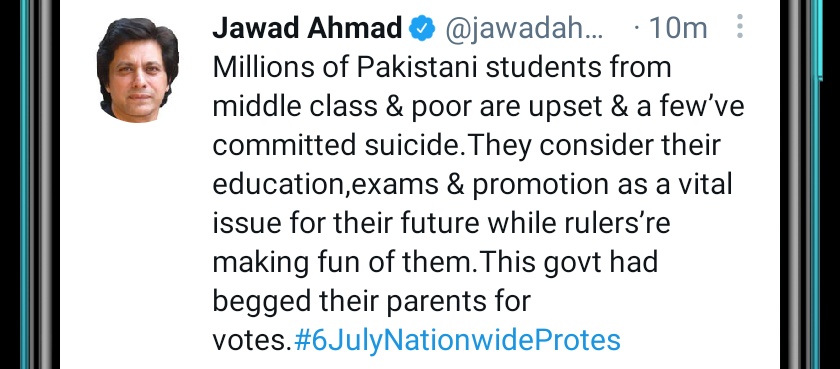 JanMikku's tweet photo. #CancelAllExams
#Wewantpromotion
#weAreDepressed
We want justice
#ImranKhanStudentKiSunLo
#PakArmyHelpStudents https://t.co/dcYMpdRllm
