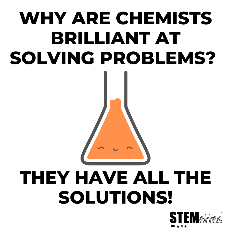 Stemettes's tweet photo. Happy Tuesday Folks! 🌞😎
Find yourself a chemist to help solve your problems! 👩🔬👨🔬⚗️
#laughter #haha #hehe #jokeoftheday#joke #jokes #tuesdaychuckle #chuckle #fun #funny #lol #lols #instajoke #stemjokes #stemmemes #school #education https://t.co/EobJ6DScKj