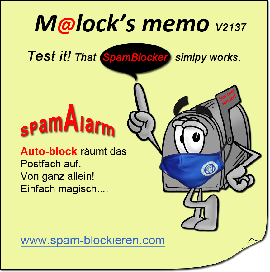 1stCodes's tweet photo. SpamAlarm im Posteingang? Das muss nicht sein! Einfach Spam-X kostenlos testen. Einfach so.
@Spam_X_
#SpamX #AntiSpam #NoSpam #Scam #Spamfilter #Cybersecurity #Cyberdefense #ITSicherheit #infosec
@netzpalaver
#SpamBlocker #Spamless
@be_logo_agency
https://t.co/qk2cNQv0f1 https://t.co/ugVGjf37if