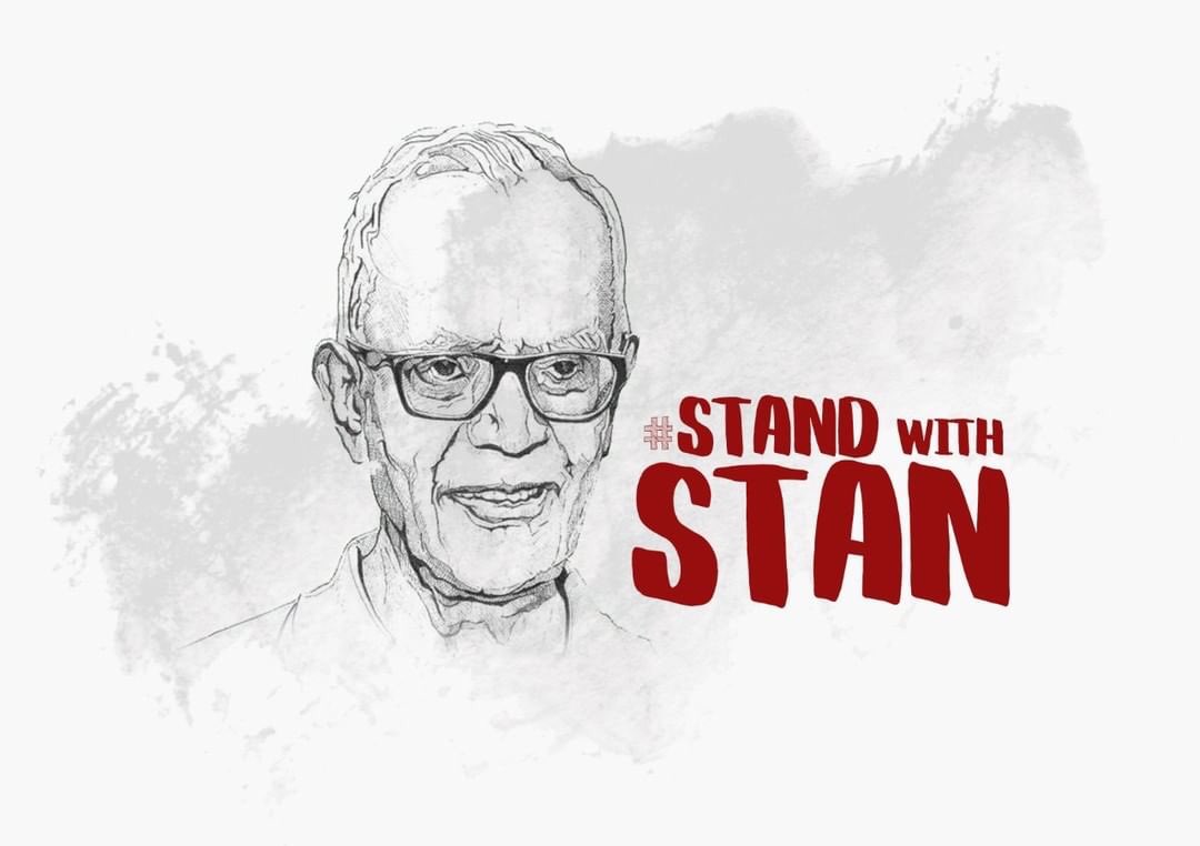 jibin_antony's tweet photo. 83 year old, Parkinson’s patient, Activist, A priest. 
8 months in prison, no proper treatment at times of covid infection This is how the state treats an old man who raised his voice for thousands of poor people. Shame!
#StanSwamy 
#StandWithStan https://t.co/NvoV8WCKop