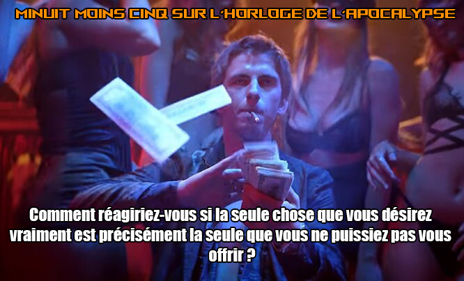 Sébastien Astopol est riche et ambitieux. Persuadé que l'épanouissement personnel passe la possession matérielle, un événement inattendu pourrait bien bouleverser ses certitudes pour le pire... et pour le pire !