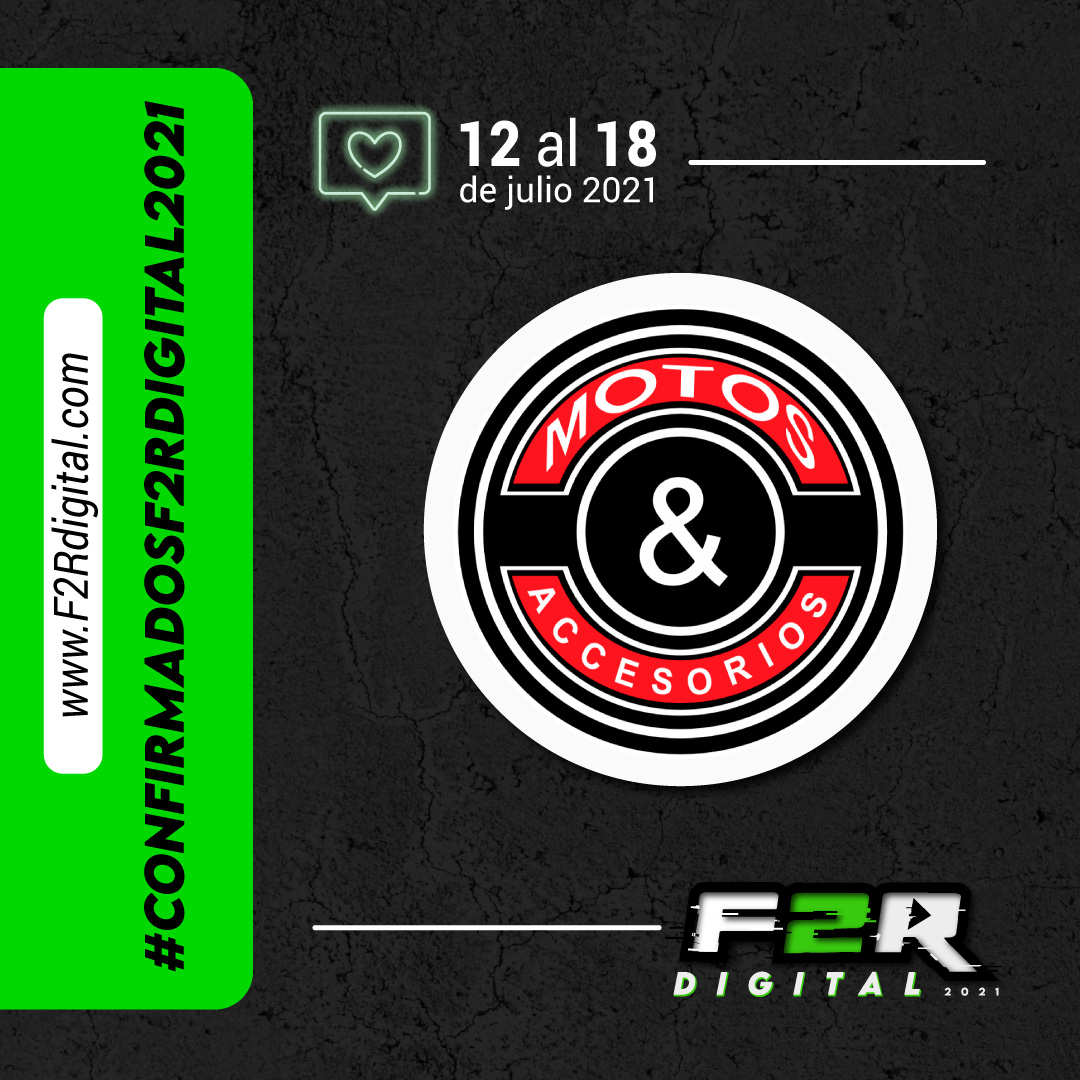 feria2ruedas's tweet photo. Damos la bienvenida a la marca "Motos & Accesorios" a la #F2RDigital 2021.
Estamos ansiosos por conocer qué noticias y sorpresas nos traerá la marca para esta versión de la #Feria2Ruedas. https://t.co/qrbFCOdmhg