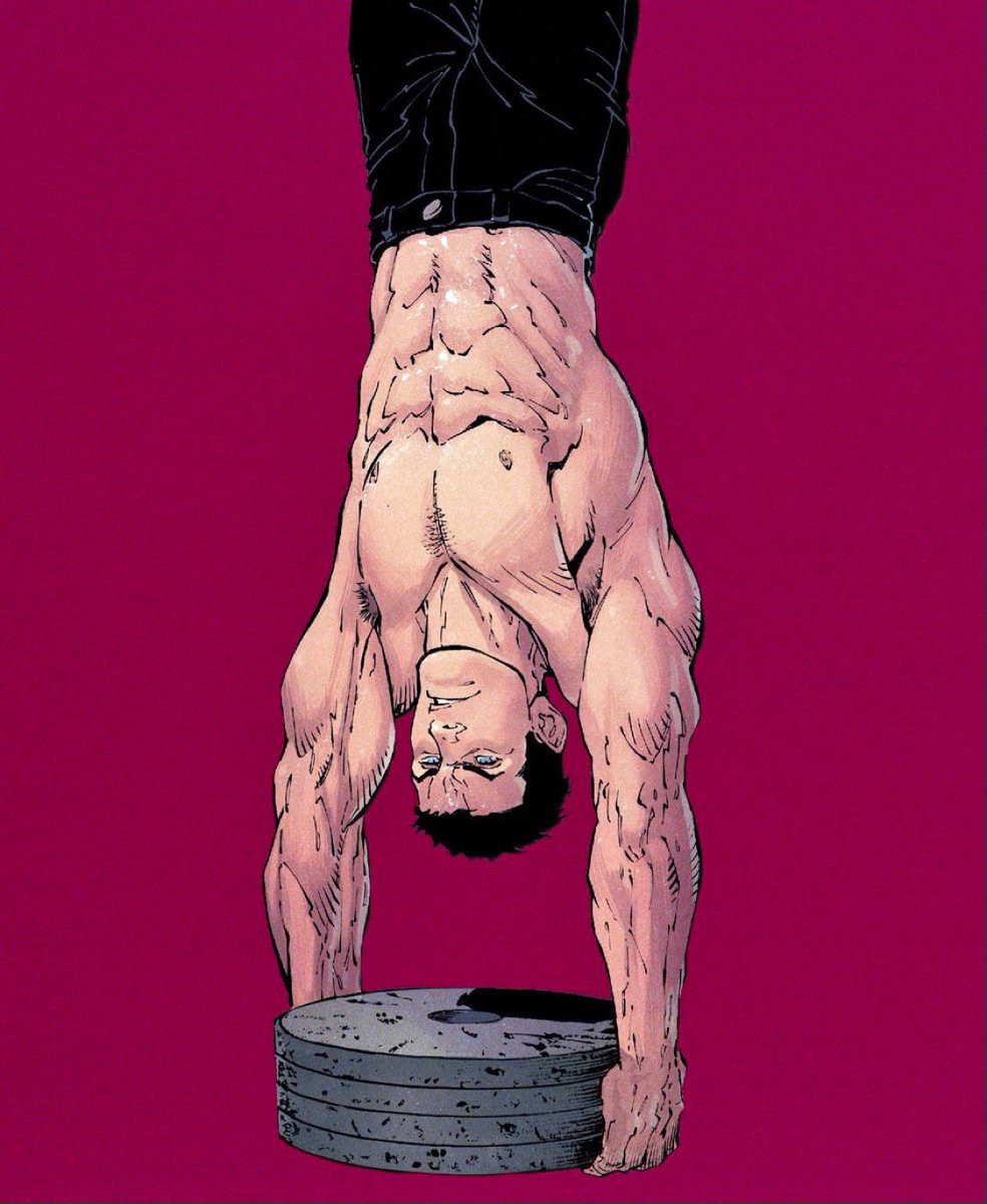 Late night workout after a long patrol.