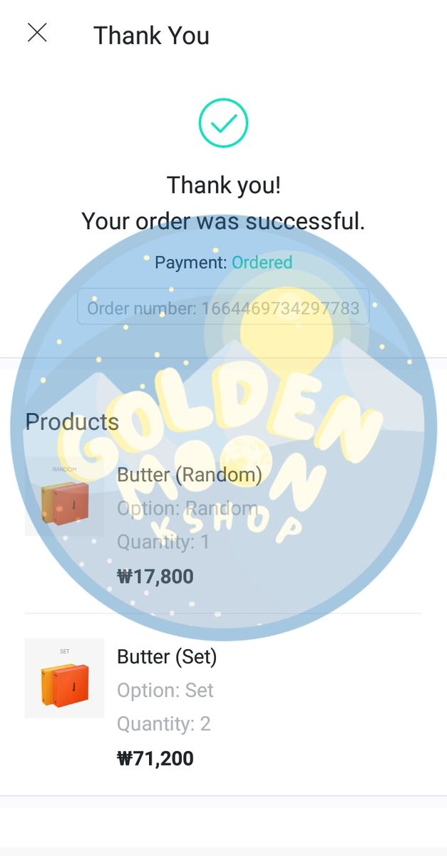 GoldenMoonKShop's tweet photo. #ProofOfTransaction
#GoldenMoonProofs
#GoldenMoonUpdates https://t.co/MrzLcQjYV5