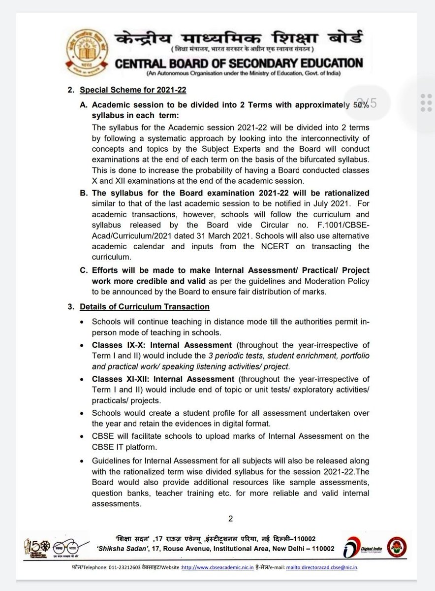ReduceCBSE2022's tweet photo. OFFICIAL BY CBSE
#assessmentscheme new assessment scheme cbse @cbseindia29 #CBSE #reducesyllabus2022 @narendramodi @DrRPNishank @itz_Kamalbhular https://t.co/28l8PG5xCI