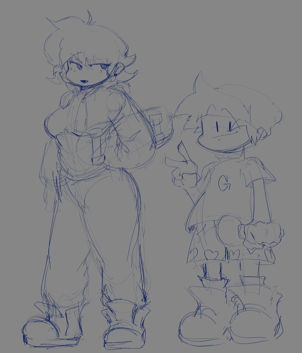 BiggieDoodle's tweet image. Drew George and Felicia from memeverse which was made by @ClemO___O