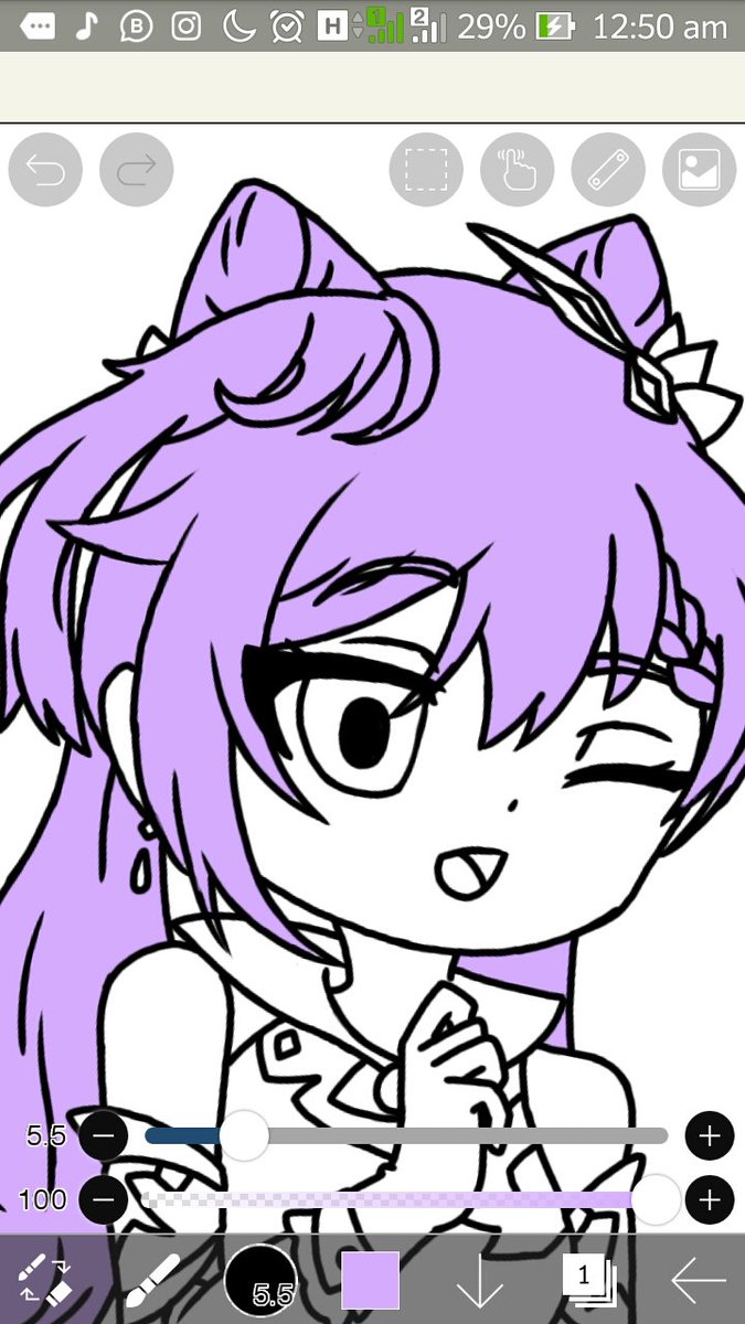 EaFanizz's tweet photo. Try to draw Keqing is hard,but i'll try harder ;-;
#keqing #GenshinImpact #Genshin #genshinimpactart #keqinggenshin #ArtistOnTwitter #artistsontwitter #drawing #ibispaint https://t.co/7Ww82M2Fjc