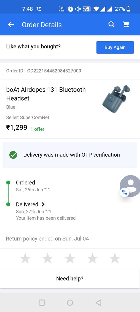 kharatumesh's tweet photo. @_Kalyan_K @Flipkart @flipkartsupport 
Worst customer service by flipkart, I am uninstalling this app..I wanted refund since product is worst &amp; not working as per specifications. Don't buy flipkart products since they are unable to support &amp; just behind policies with no support. https://t.co/Wr1vxf5rxn