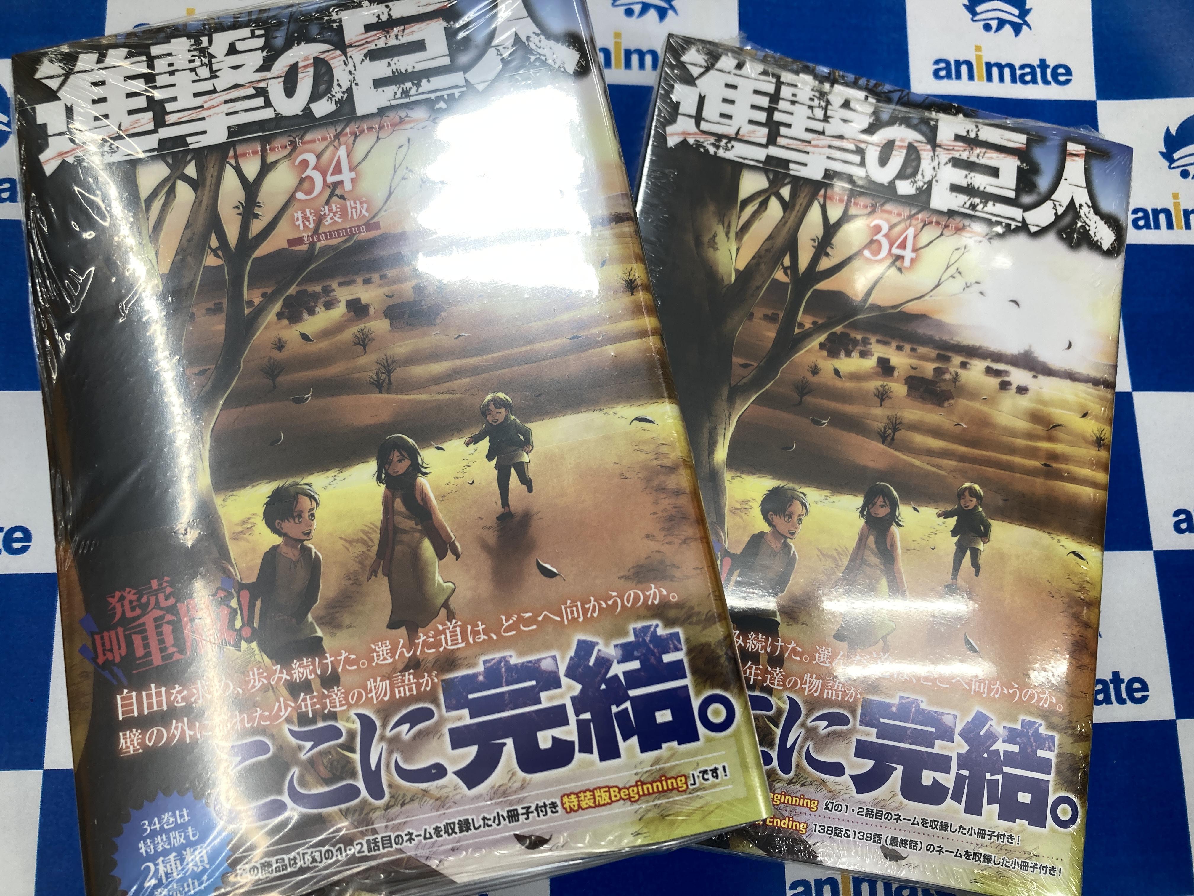 アニメイト水戸 Na Twitteru 書籍再入荷情報 進撃の巨人 34巻 特装版beginning 通常版 本日２冊揃って再入荷みとぅん 大人気作品ついに完結 進撃の巨人完結記念のスクラッチくじも付いてるみとぅん お買い求めはお早めに T Co 7qixcvxdle
